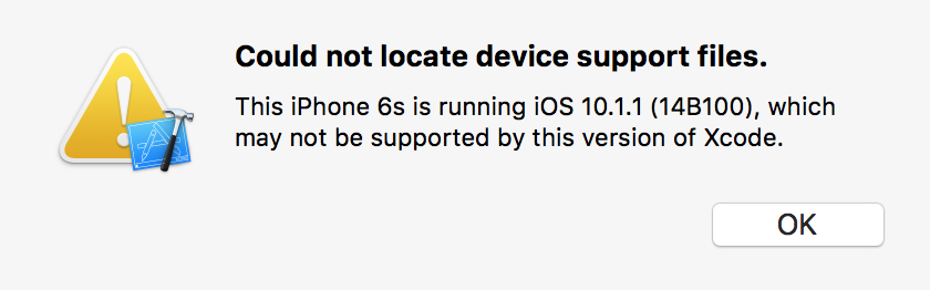Xcode 8.0 与 iOS 10.1