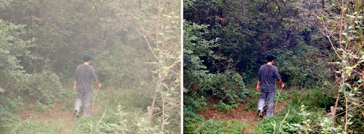 优化的对比度增强算法用于有雾图像的清晰化处