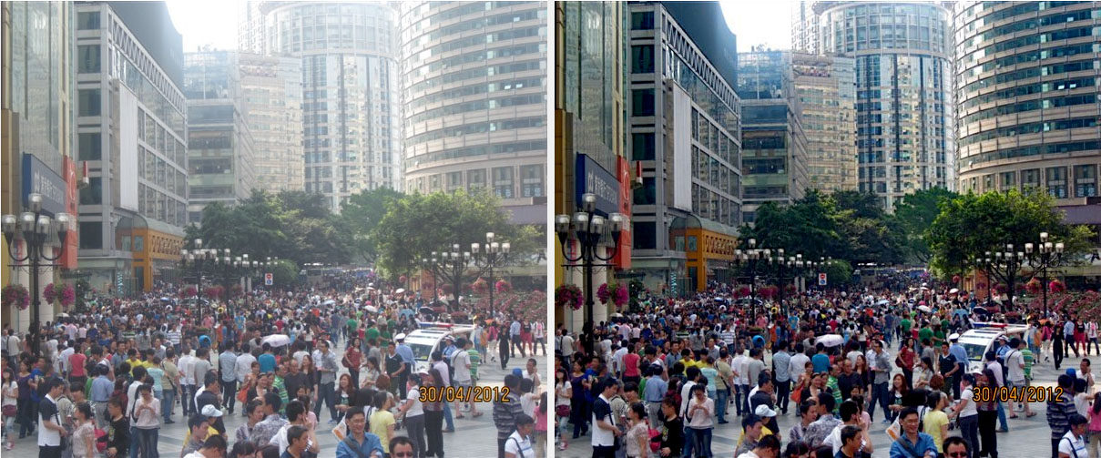 优化的对比度增强算法用于有雾图像的清晰化处