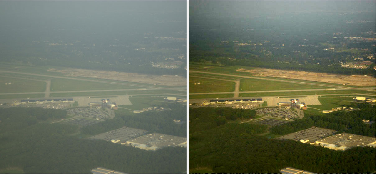 优化的对比度增强算法用于有雾图像的清晰化处