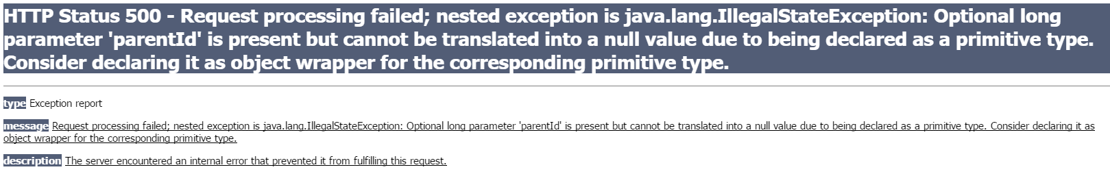 IllegalStateException