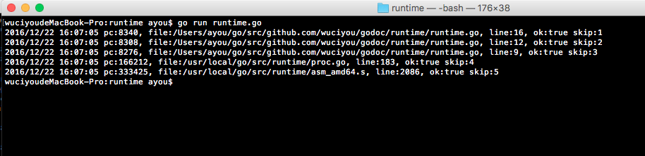 go实用小技能-获取当前执行程序的文件名和代码所有的行号