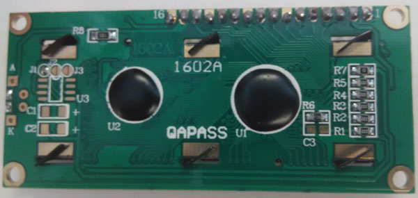 LCD1602A背面图