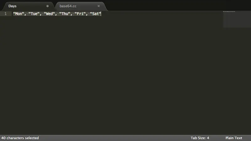 sublime text 3界面