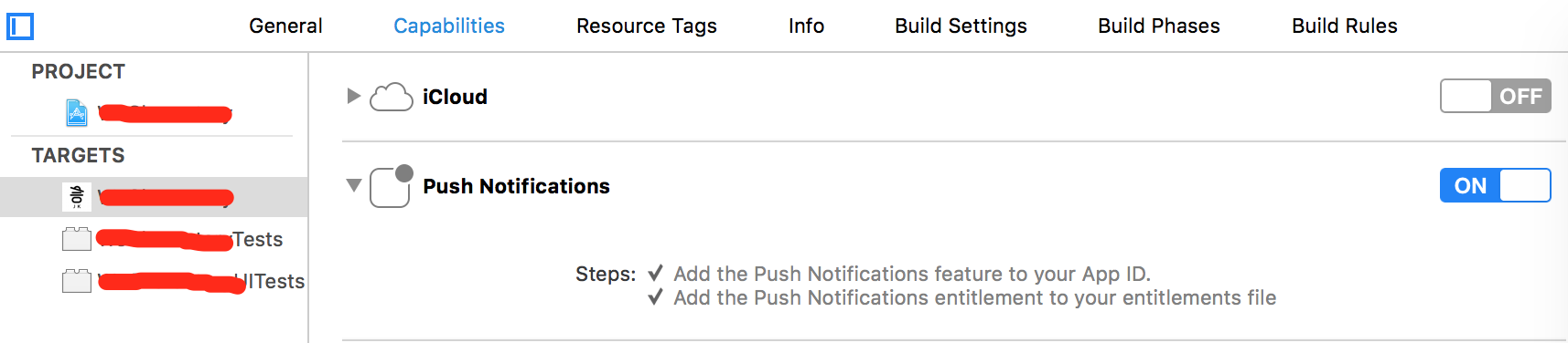 xcode的远程推送设置 xcode的远程推送设置