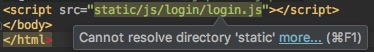 Cannot resolve directory