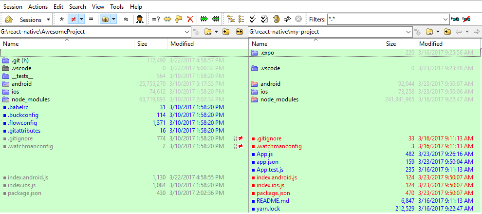 expo eject project structure