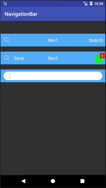 Android NavigationBar