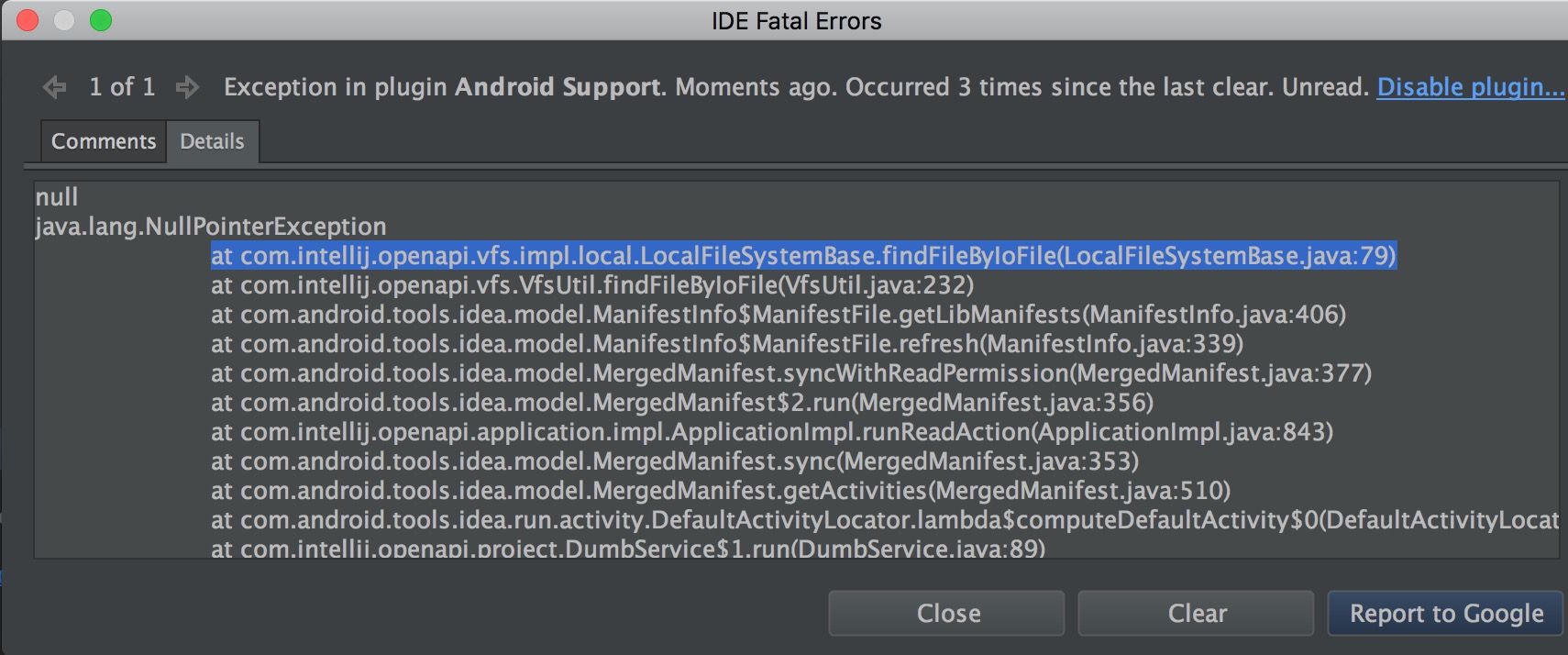 Android Studio Run Error 
