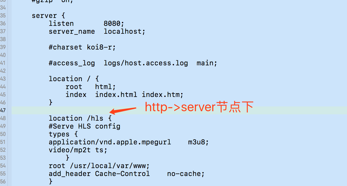 iOS直播--Nginx服务器搭建和RTMP,HLS推流实现