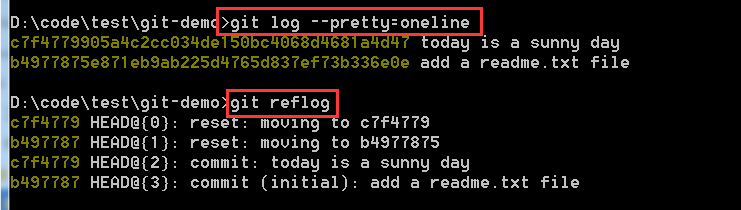 log 与 reflog 的区别