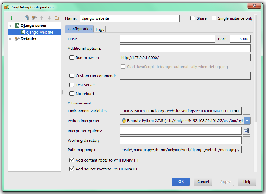 Pycharm run configuration. Настройка Run в PYCHARM. Run debug configuration PYCHARM. PYCHARM Django Server configuration. Run detub configuration в пайчарм.