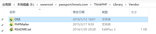 复制aliyun-oss-php-sdk-master\src\OSS至passport.hmwis.com\ThinkPHP\Library\Vendor\OSS