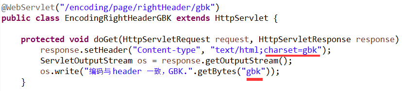 编码与 header 一致，gbk