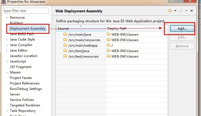 edit Deployment Assembly 1