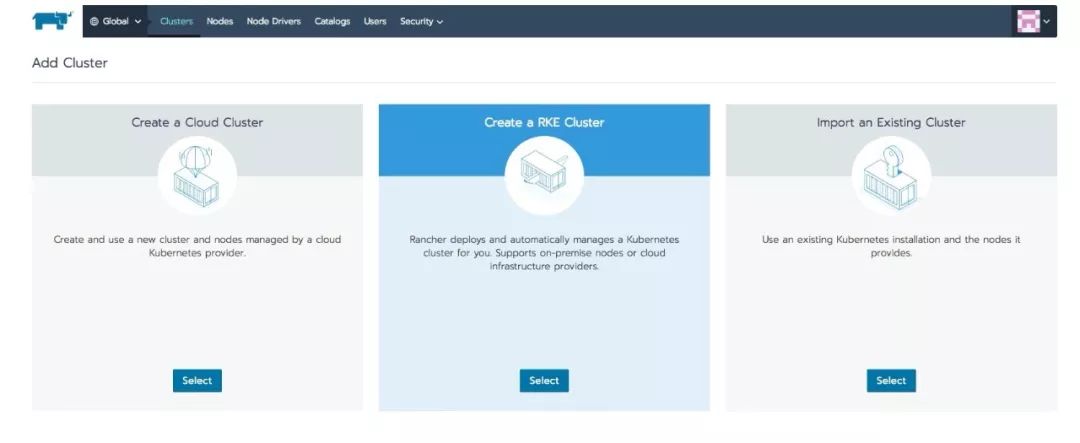 纳管不同的Kubernetes集群