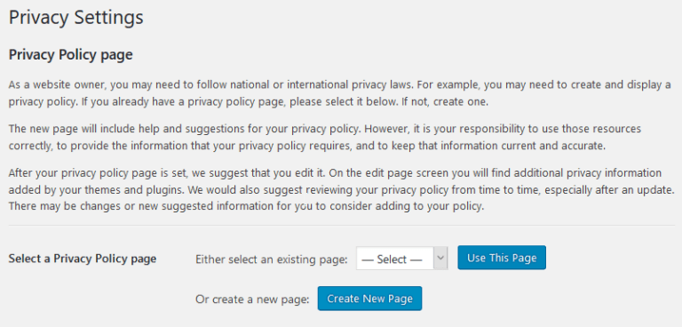 privacy-policy-page-settings