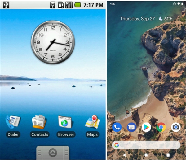 十年巨变：Android 1.0 对比 Android 9