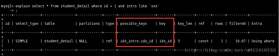 mysql 执行计划explain详解 