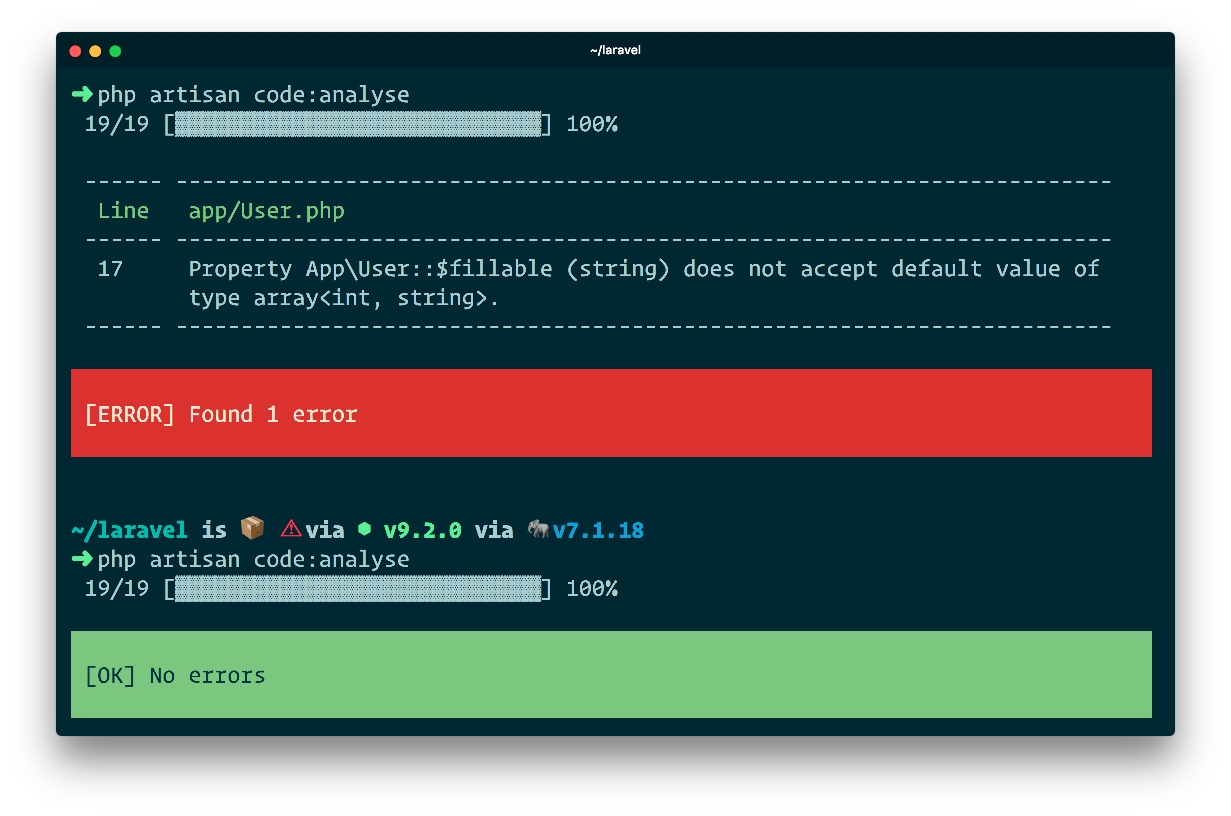 Laravel to array