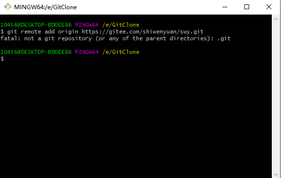 Git提交本地以及远程仓库 