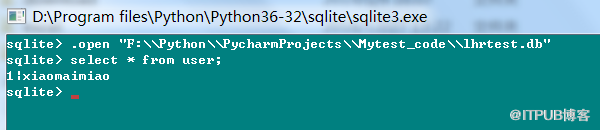 Python连接SQLite数据库 