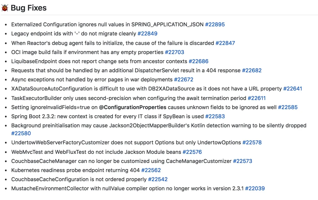 SpringBoot2.3.3稳定版发布！修复了18个Bug 