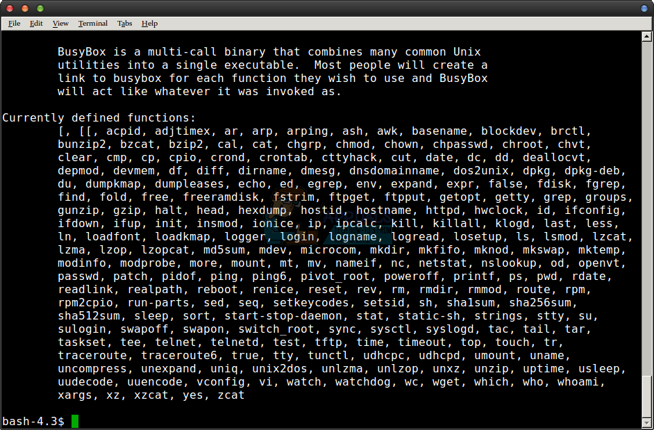 BusyBox 1.36.0 发布，精简的 Unix 工具集