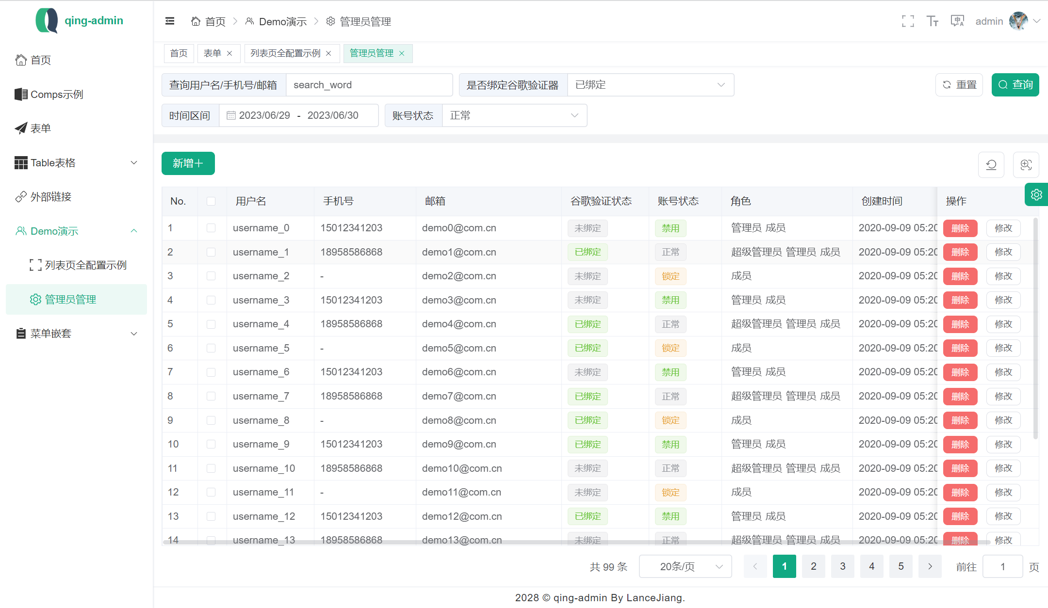 表格2