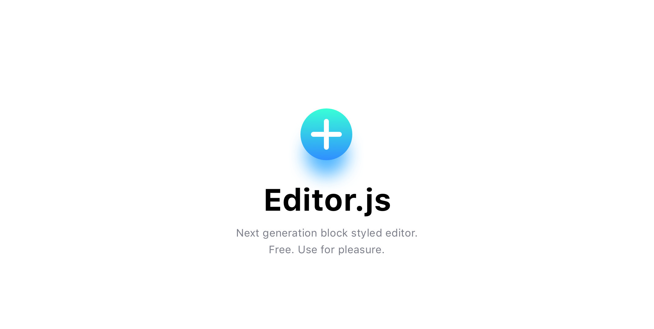 由块组成内容并返回 JSON 的编辑器 Editor.js