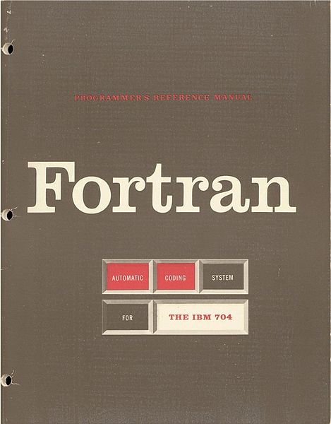 1956年10月的首个 Fortran 编程手册文档