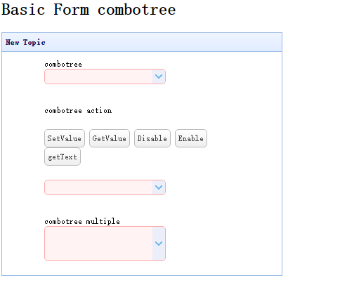 【combotree】easyui的combotree(树形下拉框)使用总结