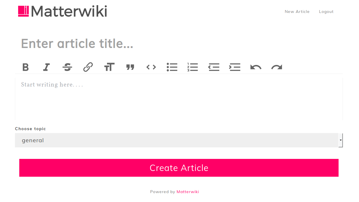 Wiki Matterwiki协同系统 Wiki Matterwiki协同系统