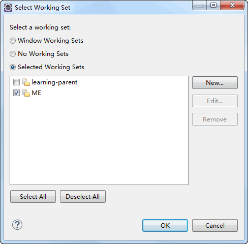 Eclipse_选择工作集