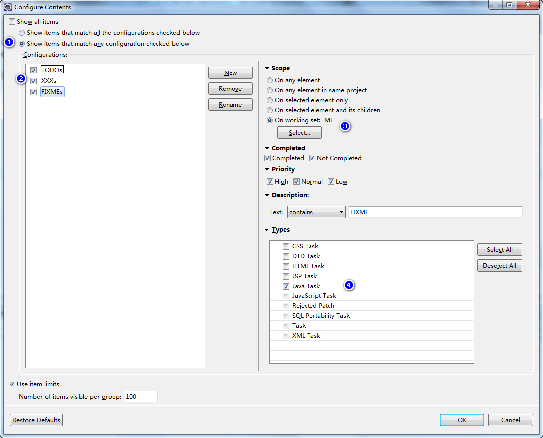 Eclipse_Task_config