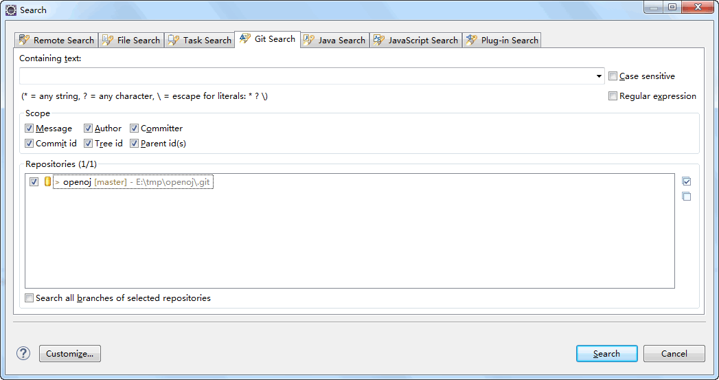 Eclipse_Git_Search