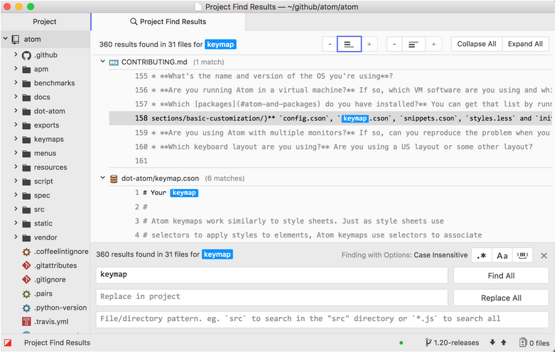 GitHub Atom 1.20.0 和 1.21.0-beta0 发布，Bug 修复