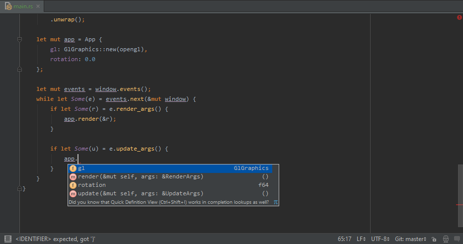 IntelliJ Rust 0.2.0 发布，Rust 的 IntelliJ 插件