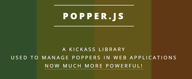 Popper.js v1.12.7 发布，轻量级 tooltips 提示插件