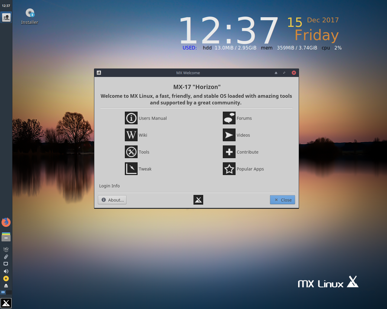 基于 Debian 的 MX Linux 17.1 RC1 新增自动更新选项