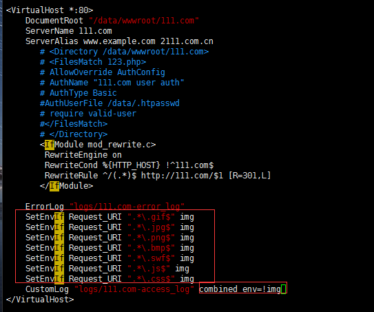 Apache优化——日志管理  11.22 访问日志不记录静态文件 11.23 访问日志切割 11.24 静态元素过期时间 