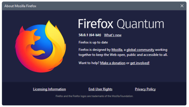 Mozilla Firefox 58.0.1：修复 Windows 上的白页