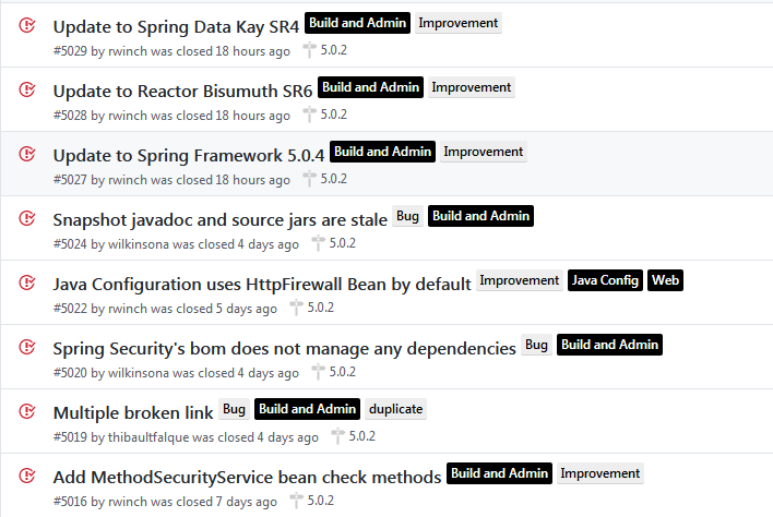 Spring Security 5.0.2 发布，Spring 安全框架
