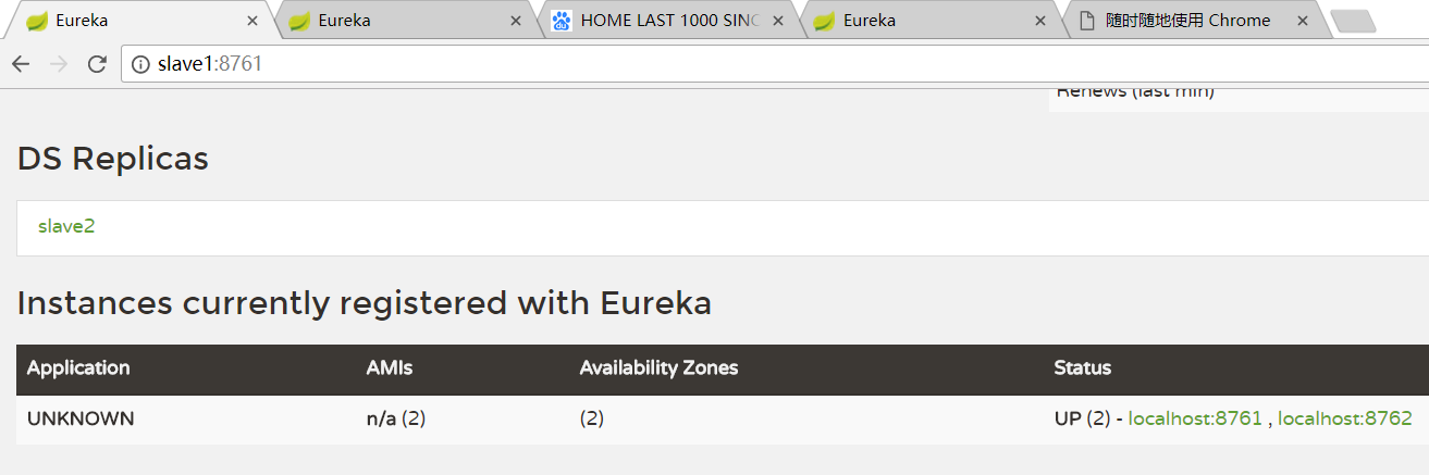 Spring Cloud微服务开发笔记2——Eureka集群搭建 