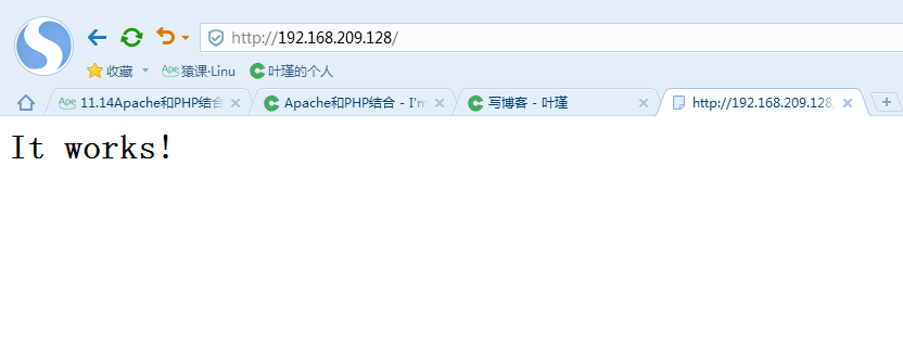 Apache和PHP结合，Apache默认虚拟主机 