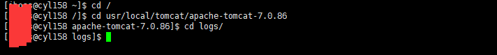 Linux查看Tomcat实时日志 