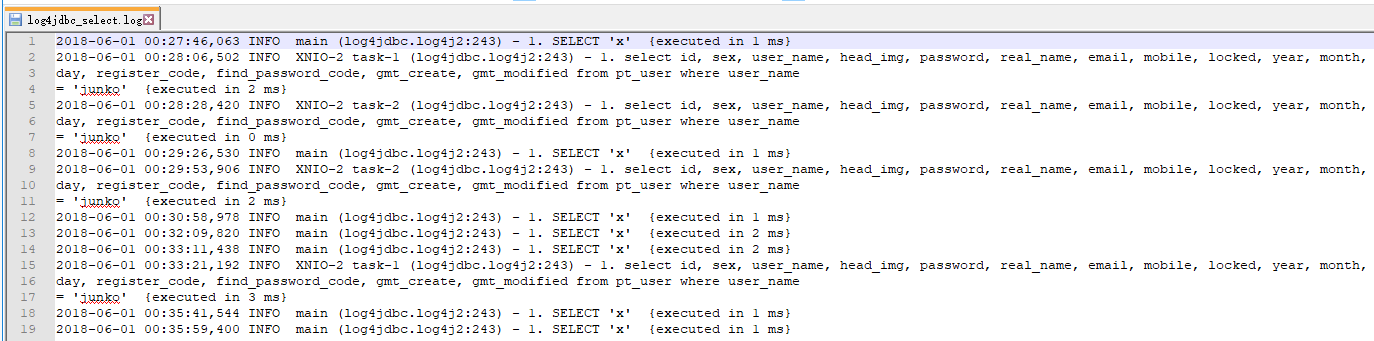 springboot2.0+log4jdbc将sql语句完整写入日志文件并分开保存 