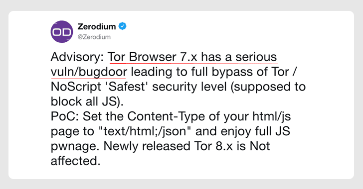 Zerodium 公开 Tor Browser 0day 漏洞，不过影响不大