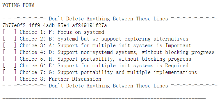 Debian 公布关于投票支持非 systemd 初始化系统的结果