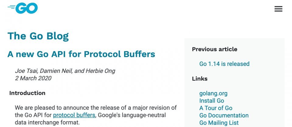 Protocol Buffers引入新的Go API，并无限期支持旧版本 - 开源资讯 - LUPA开源社区